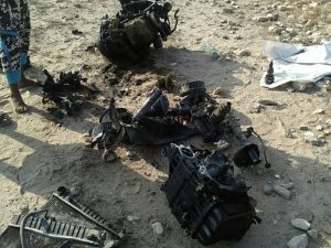 أبين: جرح عناصر من قوات الحزام الأمني بانفجار سيارة مفخخة