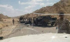 أبين : قتلى وجرحى من الحزام الأمني بتفجير عبوة ناسفة