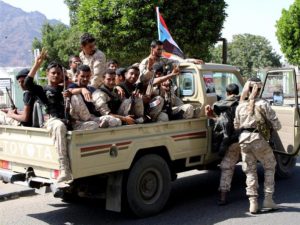 قوات تابعة للإمارات تعلن أنتصارها  على مقاومة الضالع والسيطرة على معسكر عبود