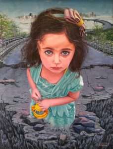 حافة المكان  للفنان المحمدي تفوز بالمركز الأول في ملتقى المبدعين التاسع في القاهرة.