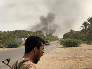 ‏قبائل المضاربة ورأس العارة تدعو  أبناء الصبيحة للإنسحاب من جبهة الساحل الغربي‏