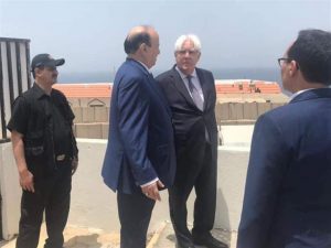 عدن .. جريفيث يغادر غاضباً ..هادي يرفض السلام ويصر على معركة  الحديدة