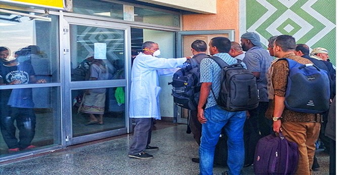 الأمن يمنع الموظفين من إقامة وقفه احتجاجية في مطار عدن