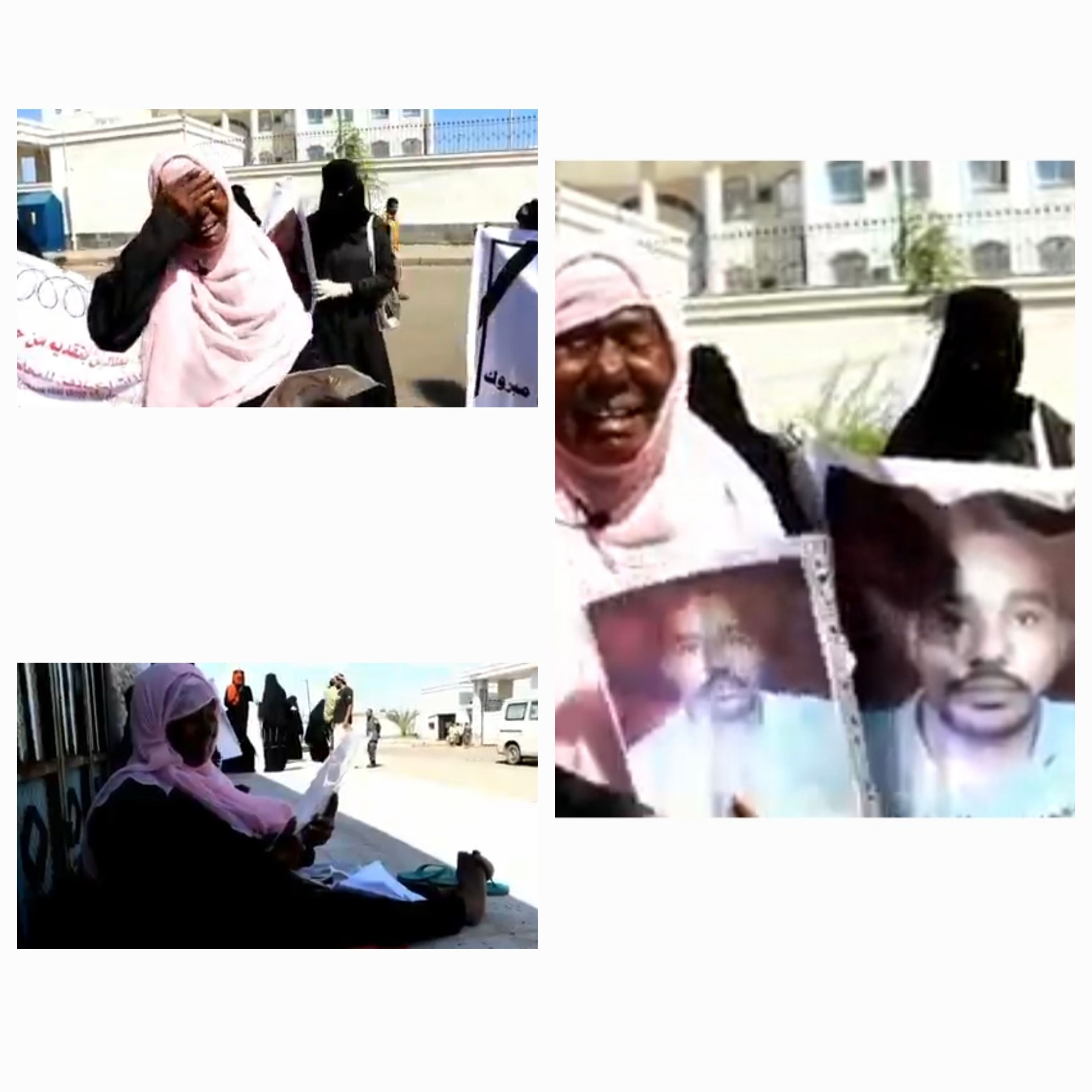 شاهد بكاء وصراخ إحدى أمهات المعتقلين في سجون الإمارات في عدن