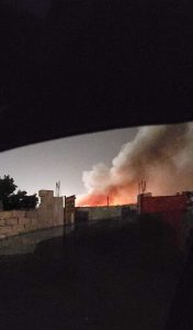 اندلاع حريق في مقر قيادة الحزام الأمني بعدن