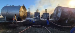 اندلاع حريق غامض في محطة كهرباء منطقة فوة بالمكلا