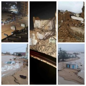 نزوح (3689) أسرة في حضرموت والمهرة جراء إعصار تيج