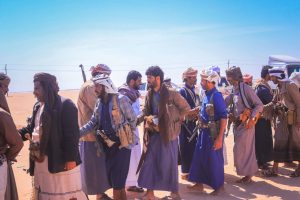 إصابات في صفوف المعتصمين إثر فض قوات عسكرية مخيم حقل العقلة بشبوة